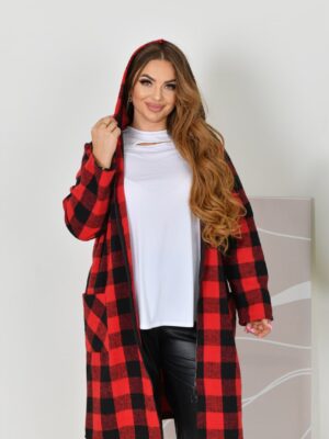 Кардиган в клітинку