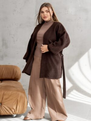 Короткий кардиган альпака