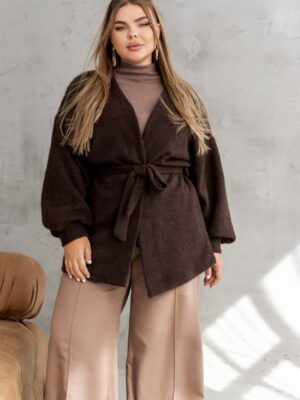 Короткий кардиган альпака