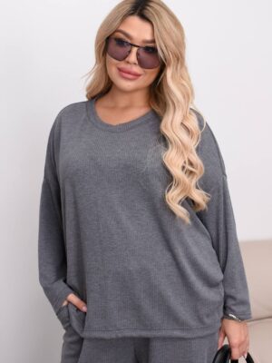Костюм двійка в рубчик