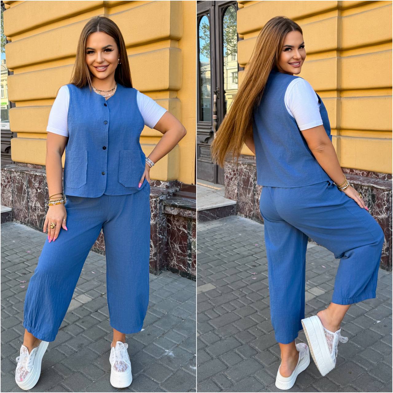Брючний костюм-трійка - Зображення 8